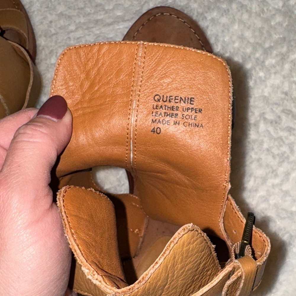 ASH “Queenie” Genuine Leather Strappy Sandals – Tan | Size 40 (US 9-9.5) - Picture 6 of 8